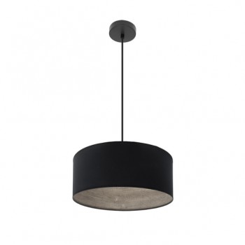 Distribuidor - Lâmpadas Diversas | Colgantes Moderno | COLGANTE TANIA 1XE27 NEGRO/NEGRO-MADERA GRIS REGX40X40 CM Ref: 188394009